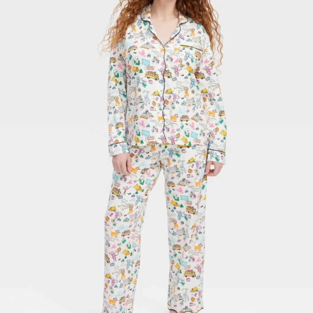 Roller Rabbit x Target Roadtrip Pajamas Size M - NEW w/tags - Picture 2 of 6